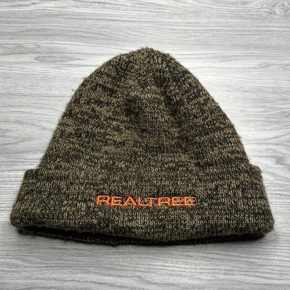 Other - Realtree camo green orange beanie